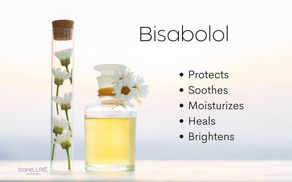 Bisabolol Skin Benefits Graphic by bareLUXE Skincare