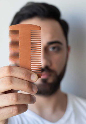 sustainable bamboo beard comb