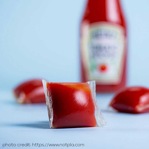 notpla and heinz ketchup