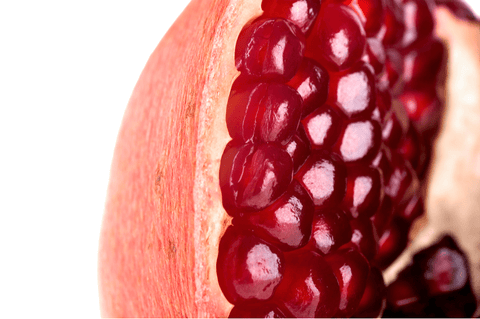 pomegranate seeds and fruit