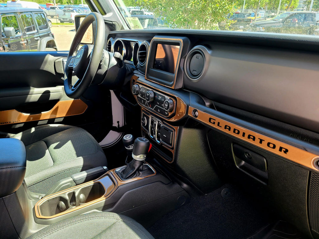 Jeep Gladiator (Pickup) - 2020-2022 - Dash kit (Full) - #JEGL19INF –  Designer Trim