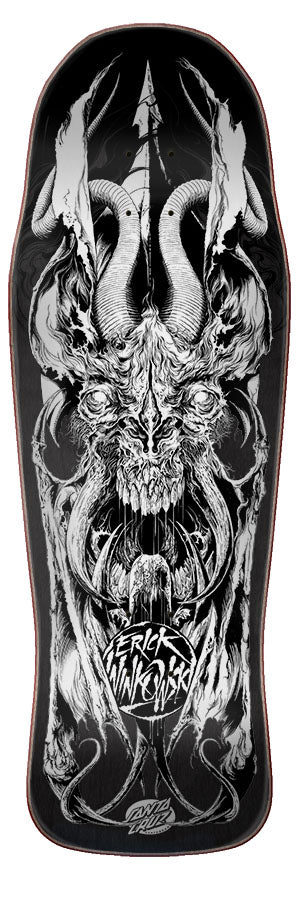 WINKOWSKI PRIMEVAL BLACKOUT santa cruz skateboard deck