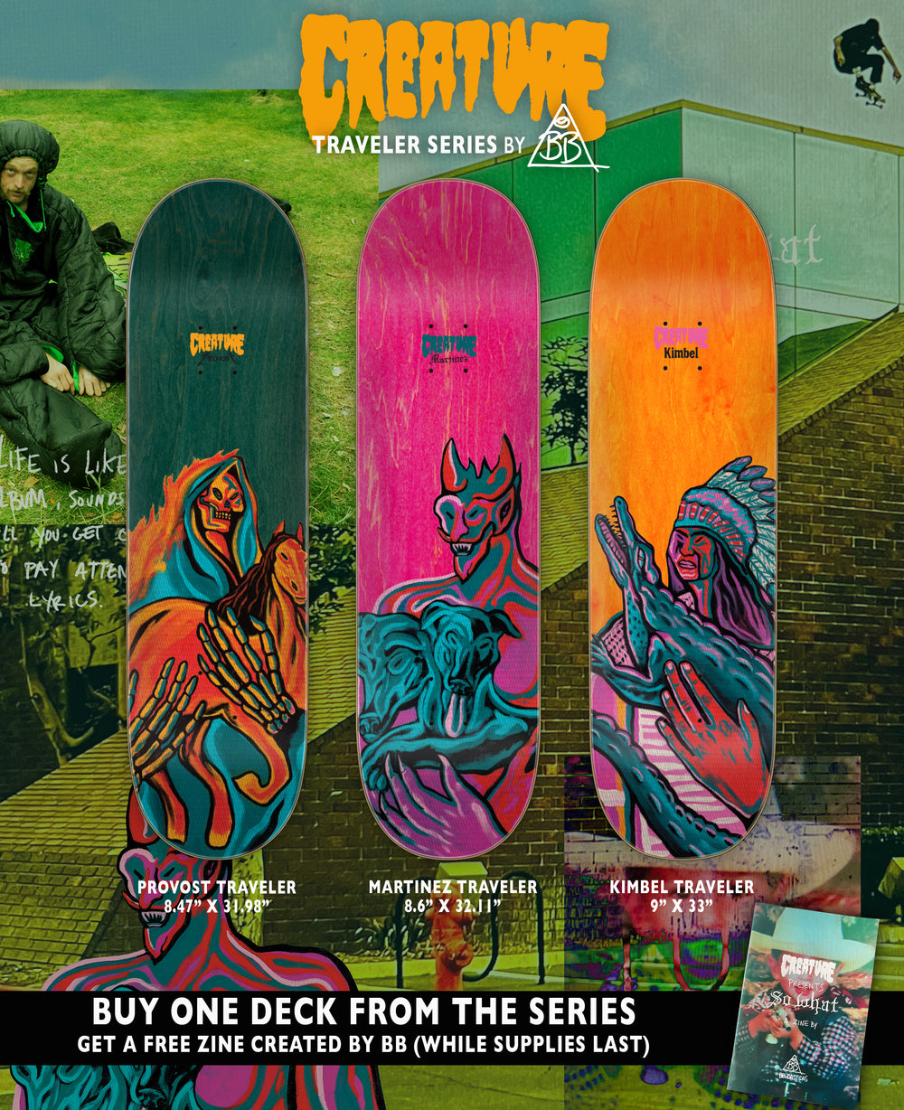 Kimbel Traveler Deck | Creature Skateboards