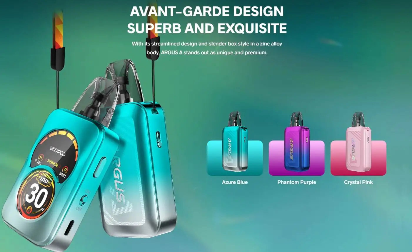 Premium Materials & Finishes of Voopoo Argus A