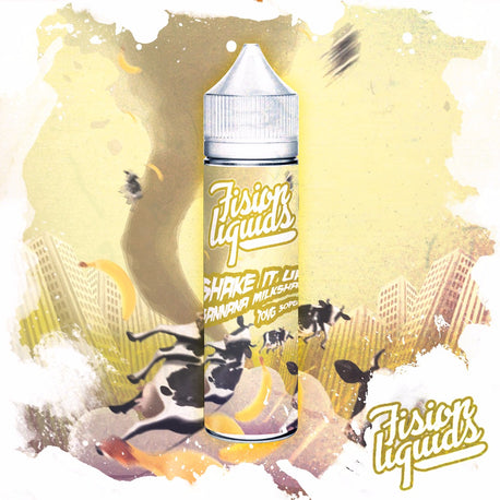 Fision Liquids Banana Milkshake 0 nikotin e-Liquid 70/30 VG/PG 50ml