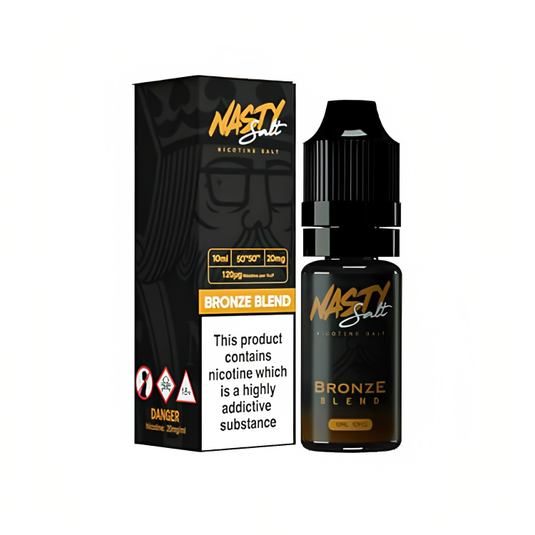 Bronze Blend Nic Salt E-Liquid 10ml by Nasty Salt