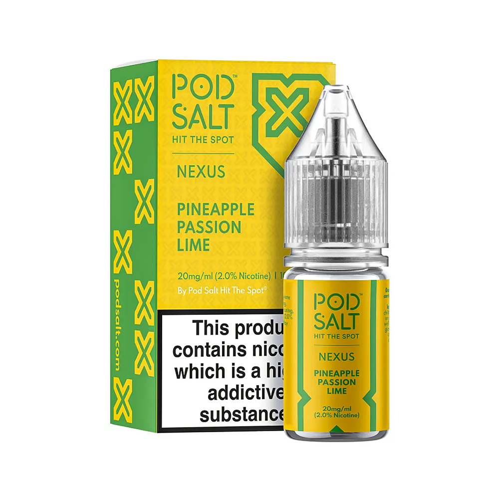 Pineapple Passon Lime Nic Salt E-Liquid by Pod Salt Nexus