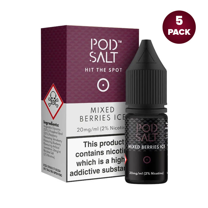 Pod Salt Mixed Berries Ice Nic Salt E-Liquid 10ml