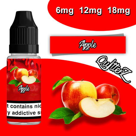 QuitterZ Apple 10ml e væske Høy PG 70Pg 30Vg