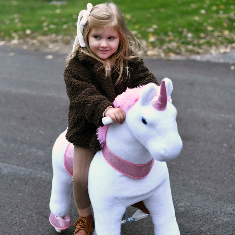 pink horse ride on toy