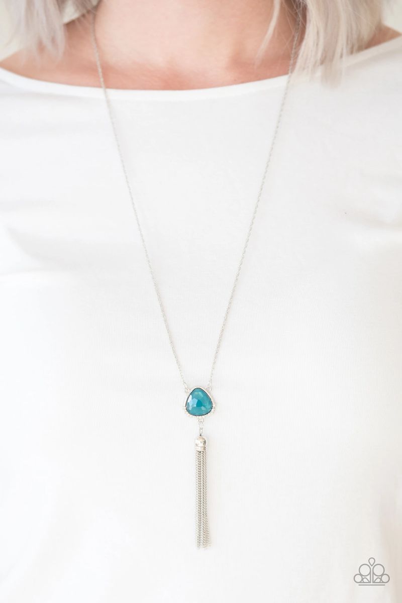 The Glow Show - Blue - Paparazzi Necklace