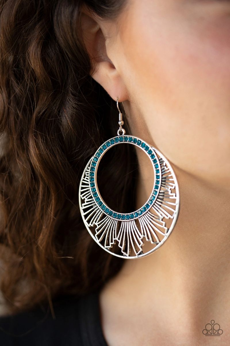 Mod Mood - Blue - Paparazzi Earrings
