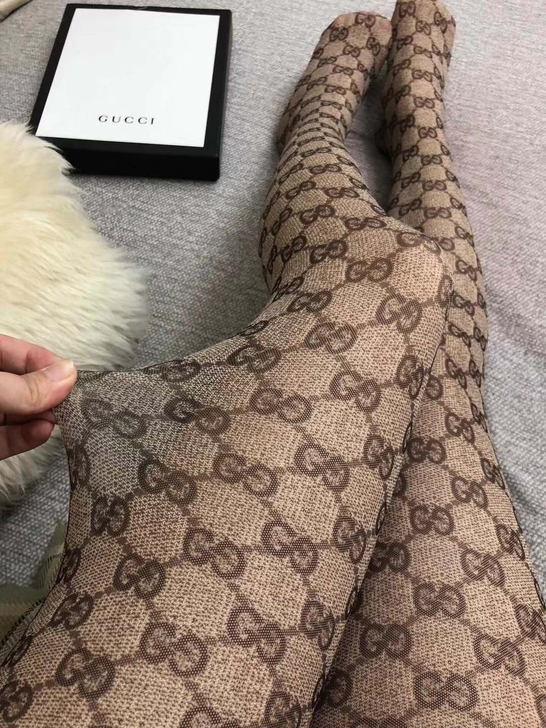 gucci monogram tights