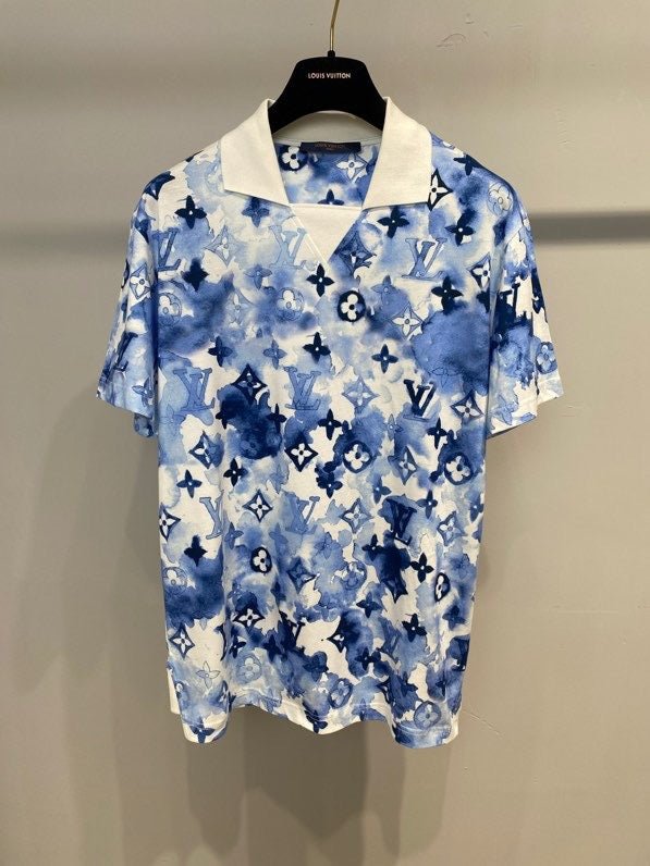 louis vuitton watercolor monogram polo