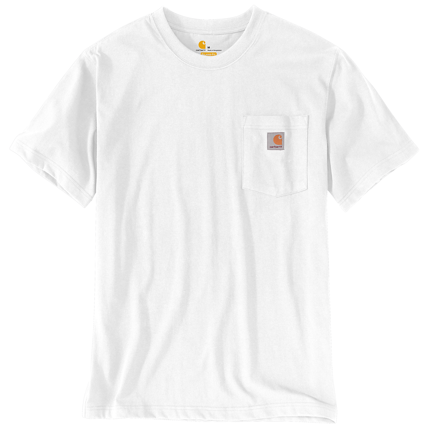 Carhartt Heavyweight Short Sleeve K87 Pocket T-shirt - 103296 White ...