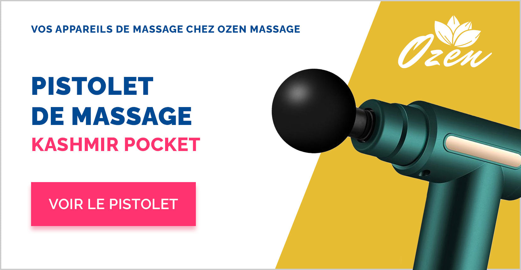 Pistolet de massage Kashmir Pocket de Ozen Massage 