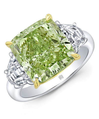 Jennifer lopez green diamond engagement ring