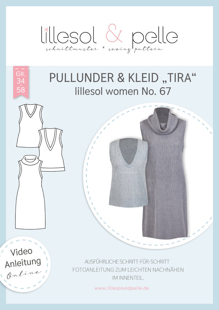 Papierschnittmuster Pullunder & Kleid  von lillesol & pelle