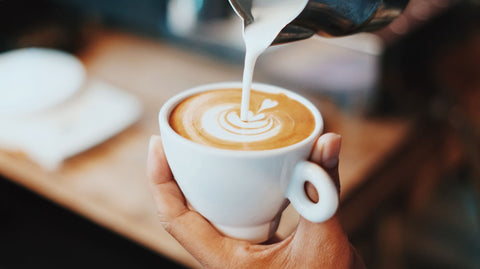 A latte with decaf espresso