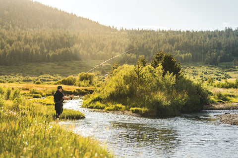 FLY-FISHING ON THE WEST FORK OF THE CARSON RIVER IN HOPE VALLEY, PHOTO BY BRIAN WALKER