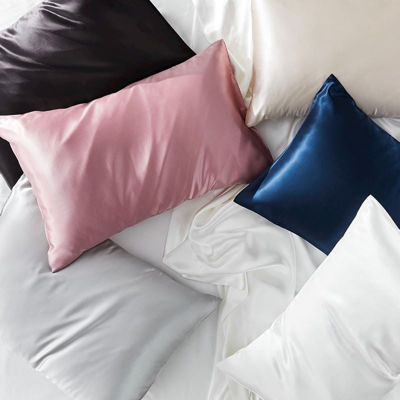 clean silk pillowcase