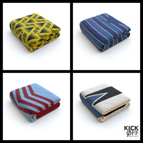 Retro kit fleece blankets