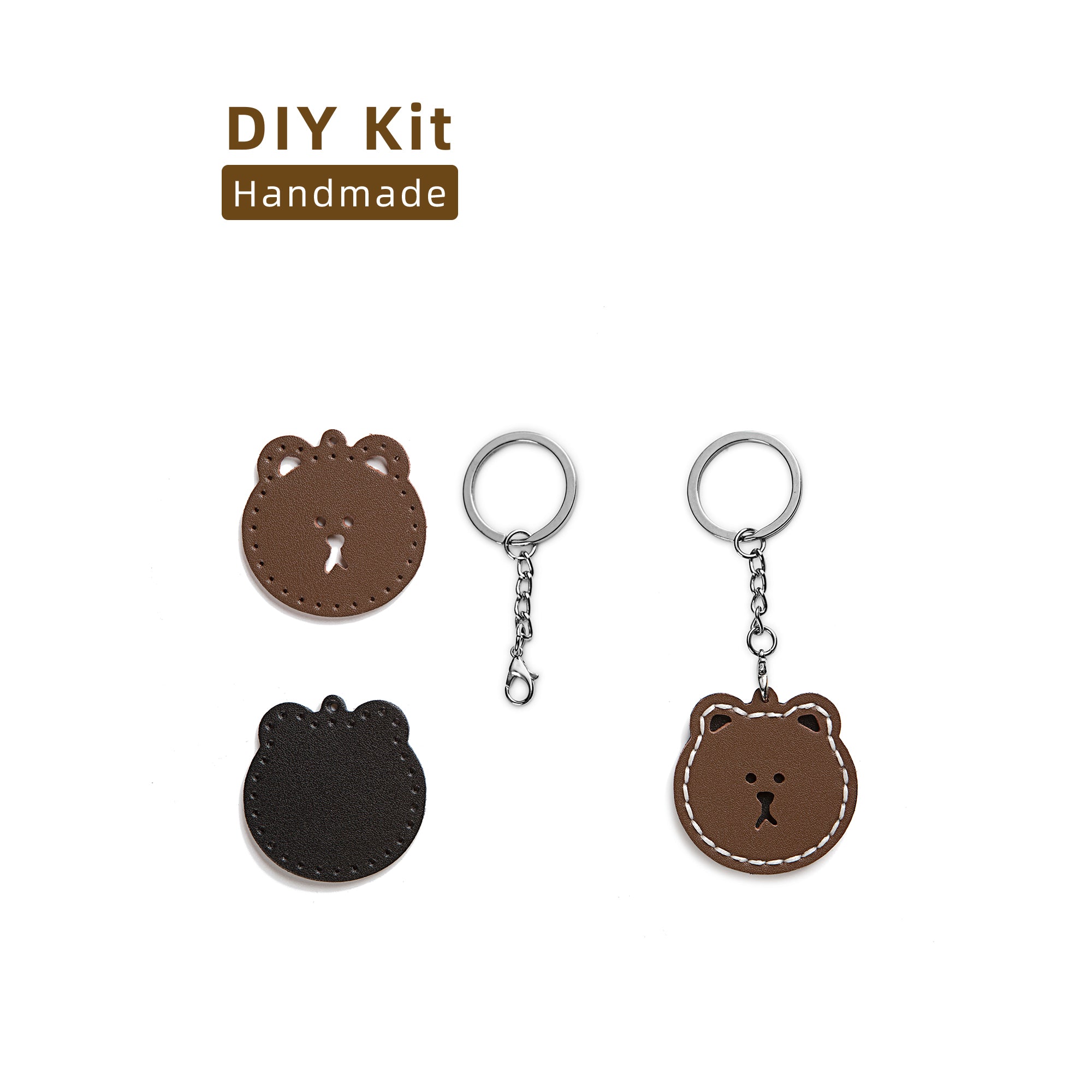 Leather Bear Keychain Making Kit