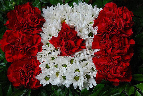 Canadian Flag Floral Arrangement