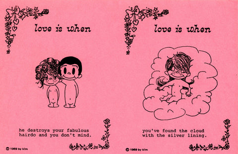 Love is... cartoon doodles caricatures