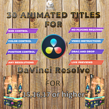 davinci resolve 15 titles