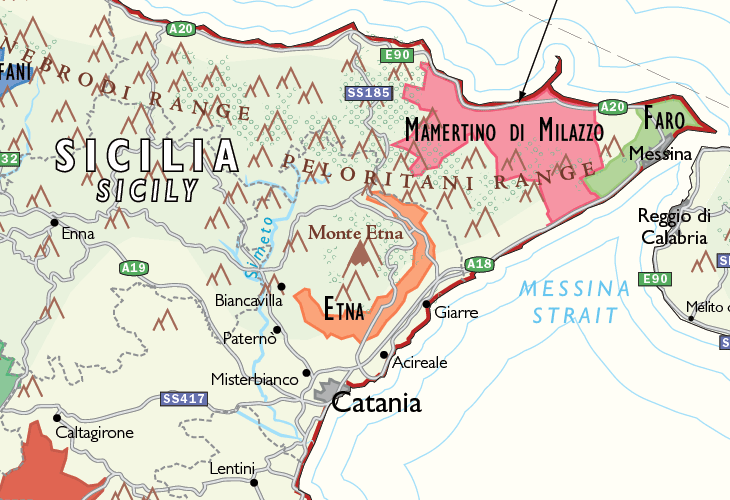 Etna DOC Map