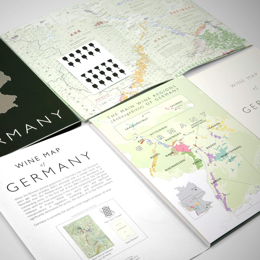 regional food and wine maps of germany