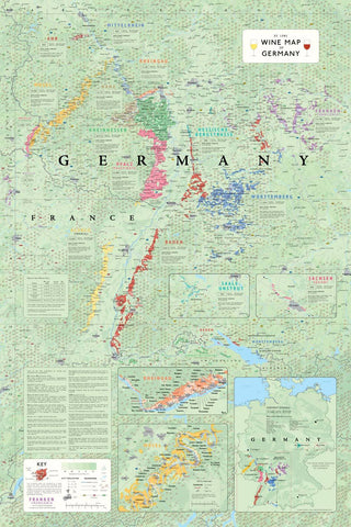 regional food and wine maps of germany