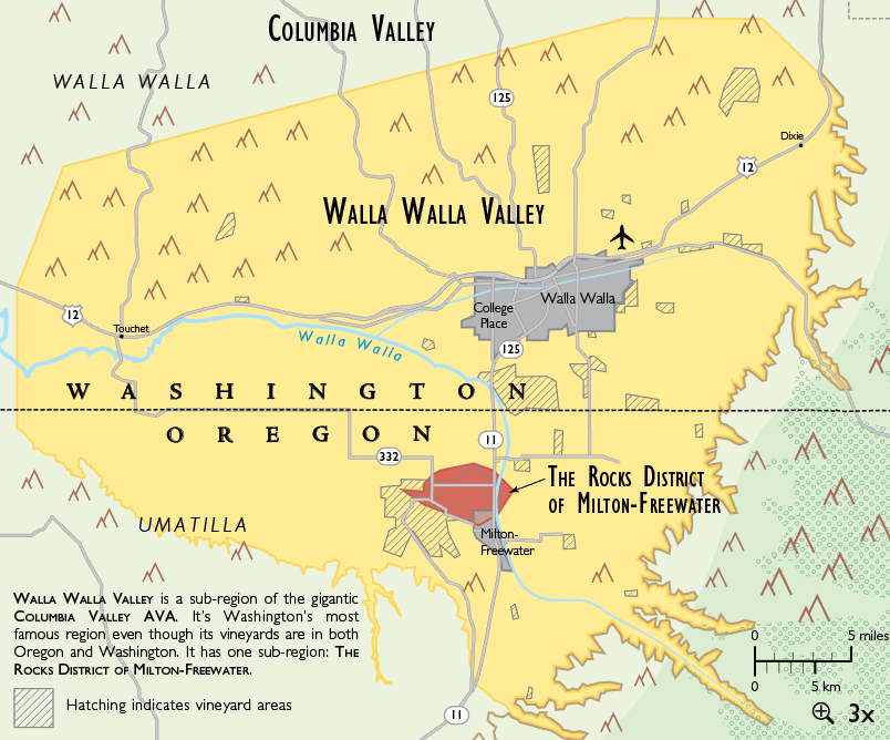 walla walla wine maps