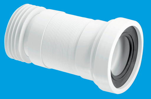 Flexible Pan Connector 110mm / 400mm Pipe WC Waste Flexi Soil Tube