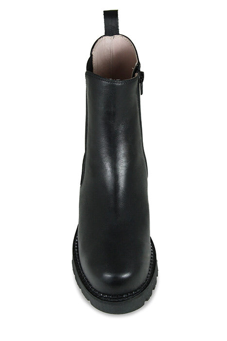 Roxy: Black Leather Wide Fit Boots for Bunions Sole Bliss Sole Bliss USA
