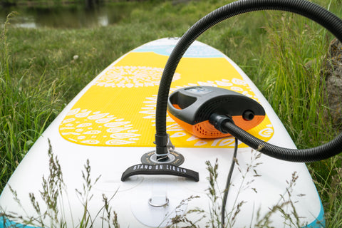 Shark 12v electric pump for stand on liquid inflatable stand up paddleboards