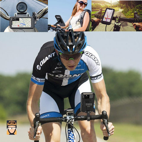 Support pour téléphone de vélo TruActive de qualité supérieure, support  pour téléphone de moto, 6 bandes de couleur incluses, support pour  téléphone