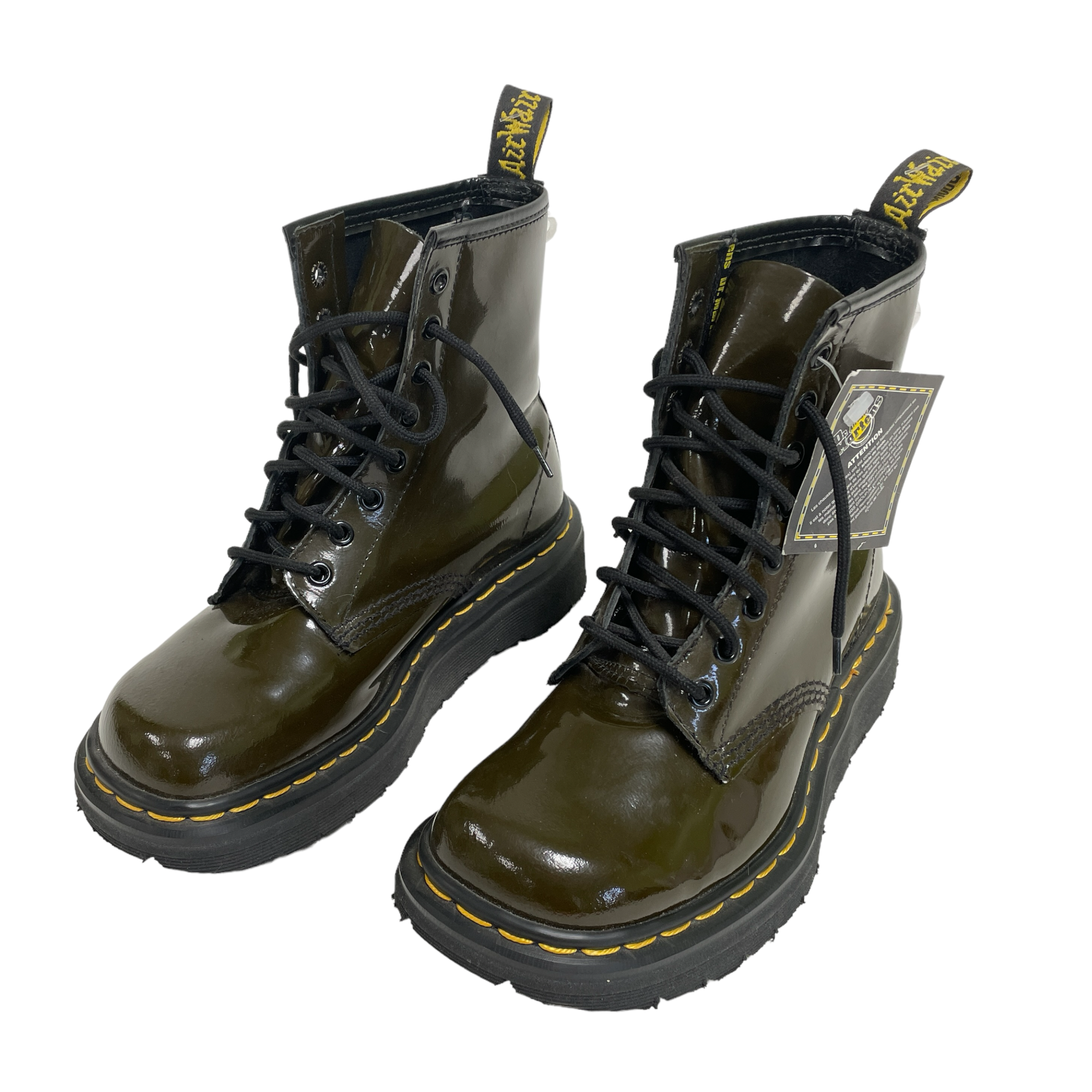 Autorización misericordia omitir Dr Doc Marten Air Wair Womens Glossy Patent Leather Combat Boots 9218 | eBay