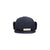 General front shot of Topo Designs Puffer Cap insulated hat with ear flaps in "Pond Blue / Black".