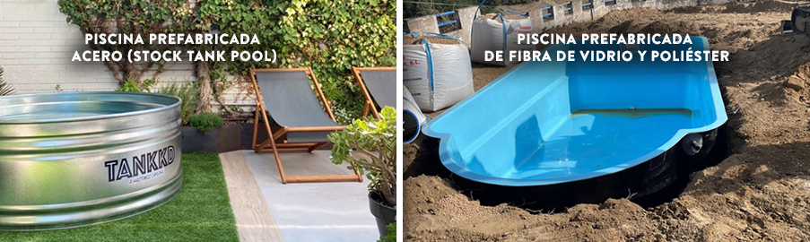 Precio piscina prefabricada fibra de vidrio y poliester