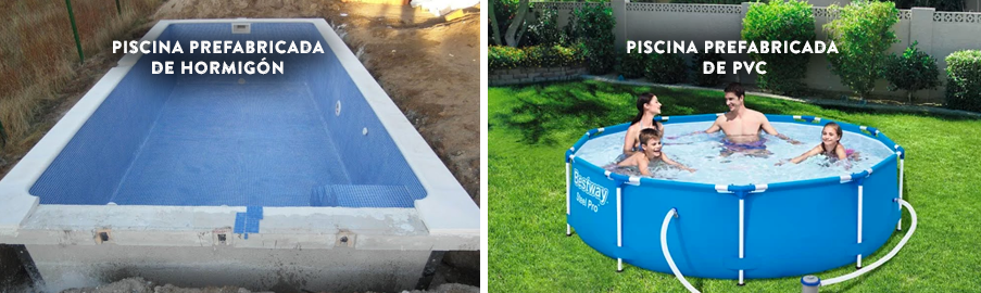 Precio piscina prefabricada hormigón y PVC