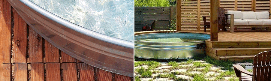Piscina desmontable redonda, piscina elevada prefabricada en acero