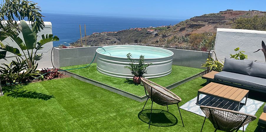 Comprar piscina prefabricada redonda en Tenerife