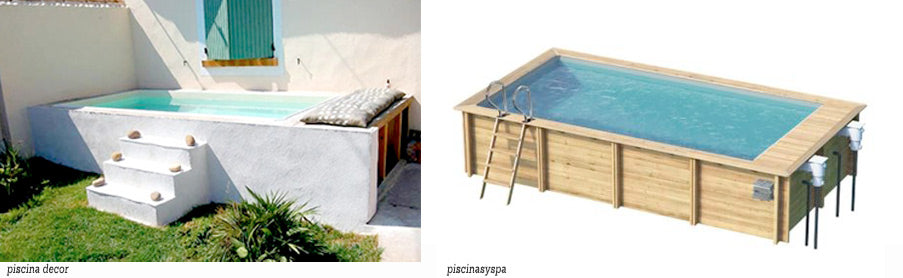 Piscina prefabricada elevada de gran tamaño