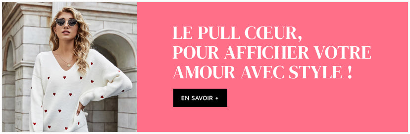 pull coeur rouge