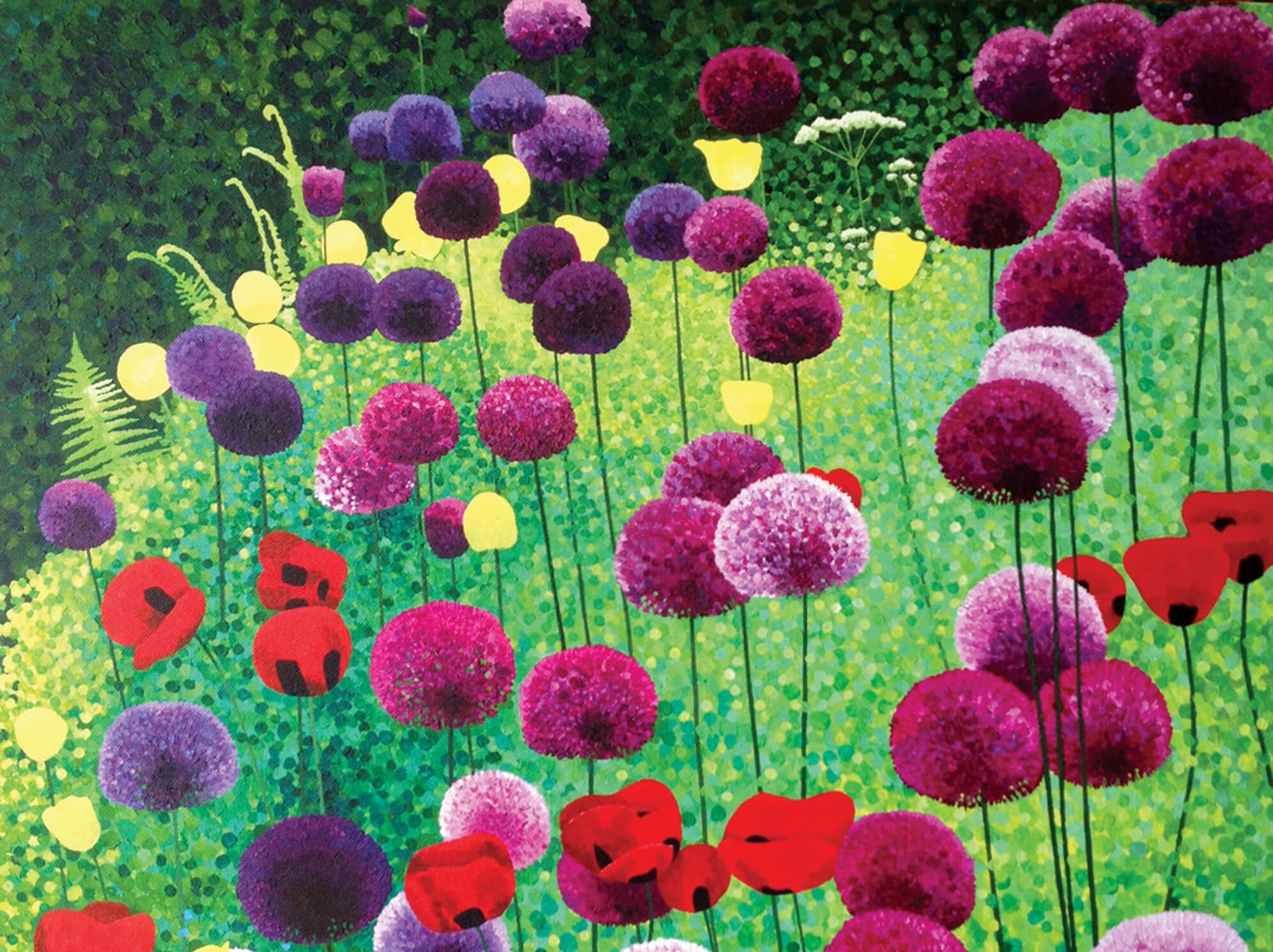 Alliums and Poppies by Susan Entwistle