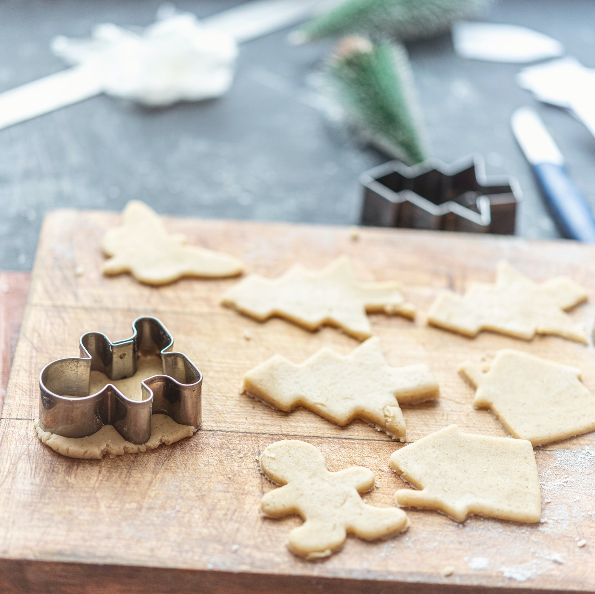 3 piccoli stampini per biscotti al burro