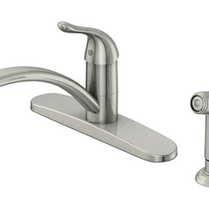 Pacifica Kitchen Faucet One Handle Brushed Nickel by OakBrook