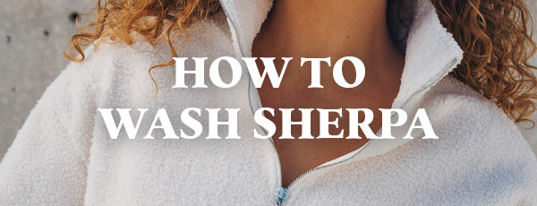 how to wash sherpa